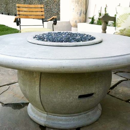 amphora firetable with granite