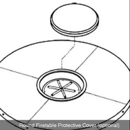 round firetable cover