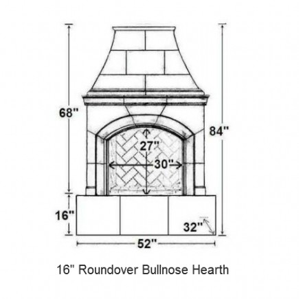 016 roundover bullnose hearth