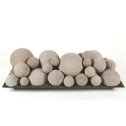 30" FireBalls A Mixed Set Dark Grey