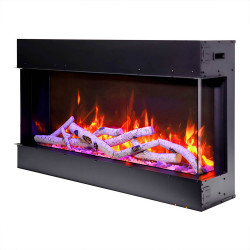 amantii 40 tru view slim 3 sided electric fireplace 02