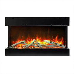 amantii 40 tru view slim 3 sided electric fireplace 03