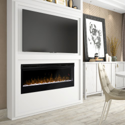 prism series 50 linear electric fireplace