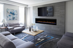 prism series 74 linear electric fireplace concept