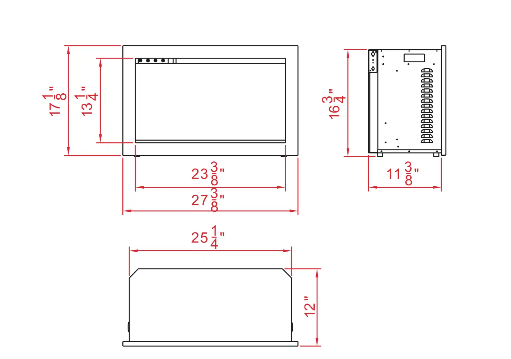 mantii 26 in traditional smart fire ice electric insert amat trd 26
