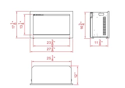 mantii 26 in traditional smart fire ice electric insert amat trd 26