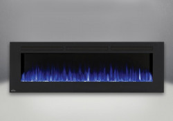 flames set on blue