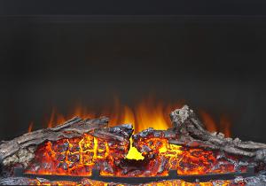 realistic logs and ember bed