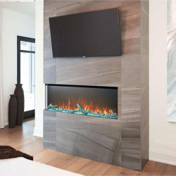 trivista 3 sided electric fireplace