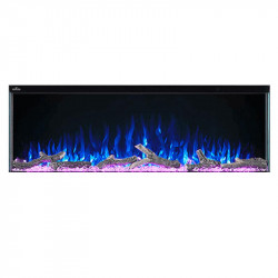 trivista 50 logs flame blue ember bed fuschia