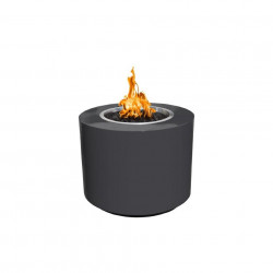 beverly fire pit powder coated gray