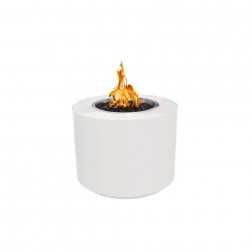 beverly fire pit powder coated white