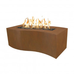 billow fire pit corten steel