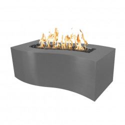 billow fire pit gray powder coat steel