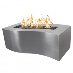 billow fire pit stainless steel