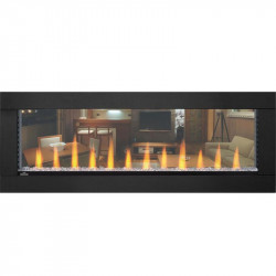 clearion electric fireplace stainless clearion straight crystal flame orange black surround