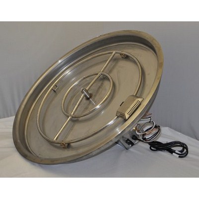 31" Round Spun SS 300k BTU Fully Assembled Fire Pit