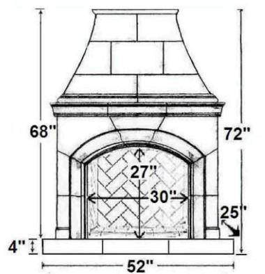 Standard 4" Roundover Hearth