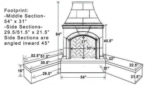 Corner Square Edge Hearth