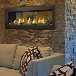 acies see thru series gas fireplace