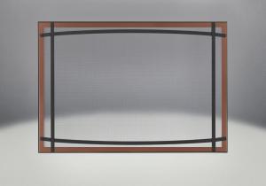 classic resolution front shown with overlay in brushed copper and black curved accent bars complete with safety barrier