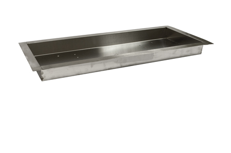 56" x 16" SS BOWL STYLE H-BURNER PAN