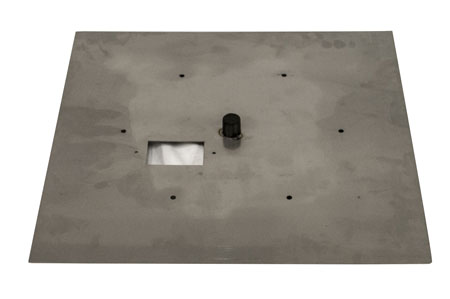 30" SS Square Flat Pan w/ Slotted Vents