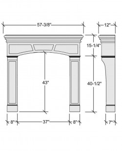 broadway mantel design