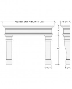 large caden mantel design