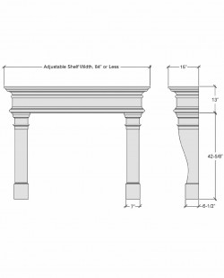 caden small mantel design