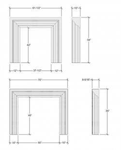 small delux mantel design