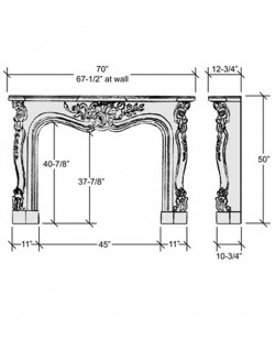 louis xiv mantel design