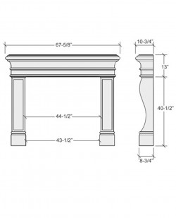 small peninsula mantel design