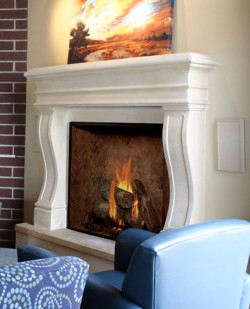 small peninsula mantel