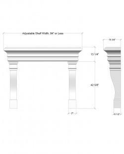 san diego mantel design