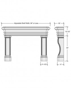 santa monica mantel design