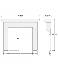 weston mantel design