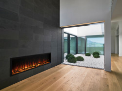 landscape pro slim electric fireplace series viewing