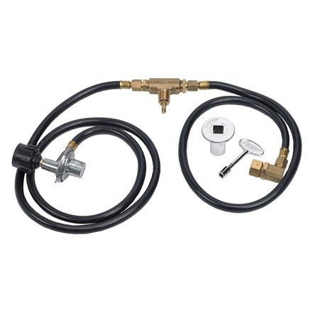 Propane Regulator, Hoses, Air Mixer, Fittings and Key Valve