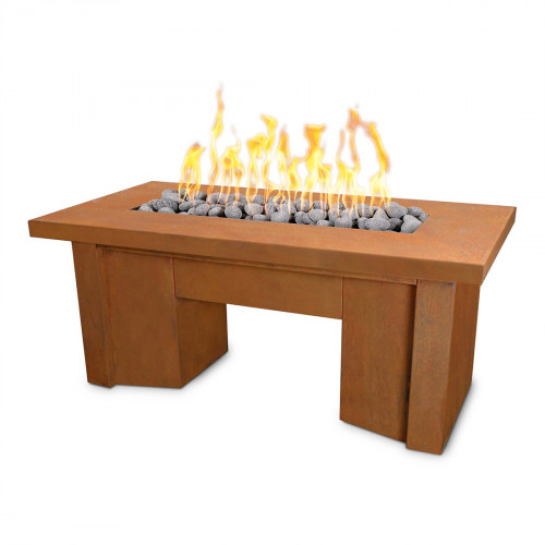 Alameda Corten Steel Fire Pit - 78"