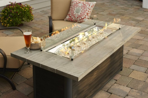 Cedar Ridge Linear Gas Fire Table