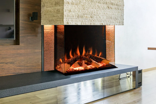 Tyrell 32'' Halo Series Built-In 3-sided Electric Fireplace