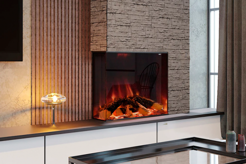Tyrell 32'' Corner Style Electric Fireplace
