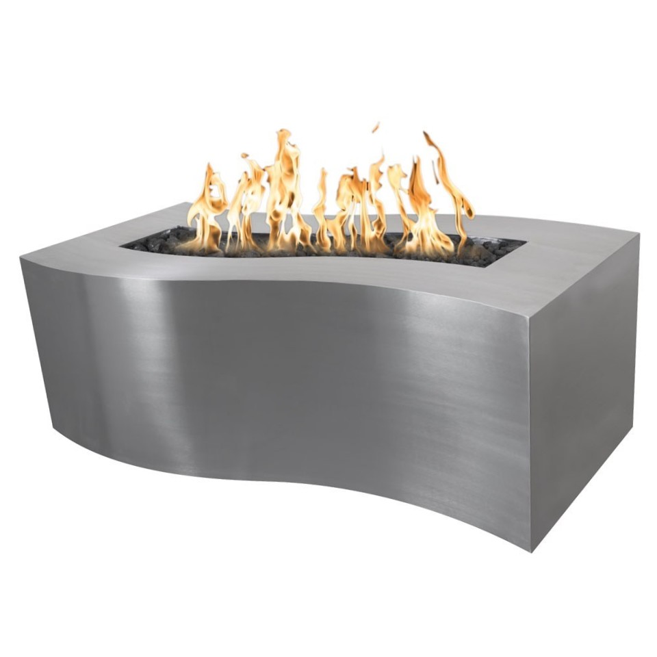Billow Fire Pits 72 Stainless Steel, Stainless Fire Pit