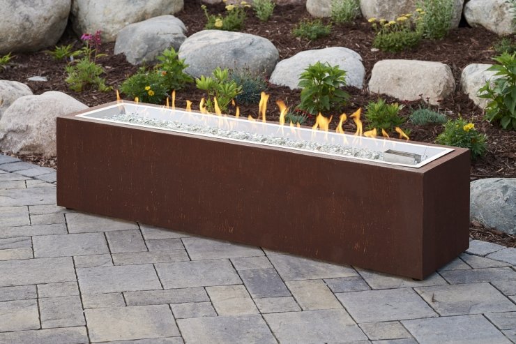 Cortlin Linear Gas Fire Pit Table