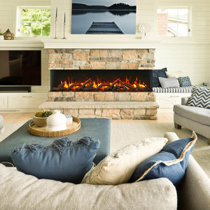 72-TRU-VIEW-SLIM – 3 Sided Electric Fireplace