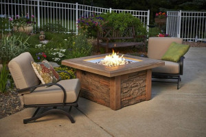 Sierra Square Gas Fire Pit Table