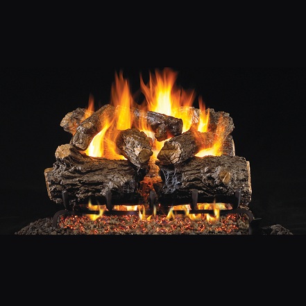 16" Burnt Rustic Oak (Charred Series) Gas Log