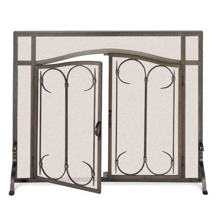 Iron Gate (Straight Door) - 39"W x 31"H - Black