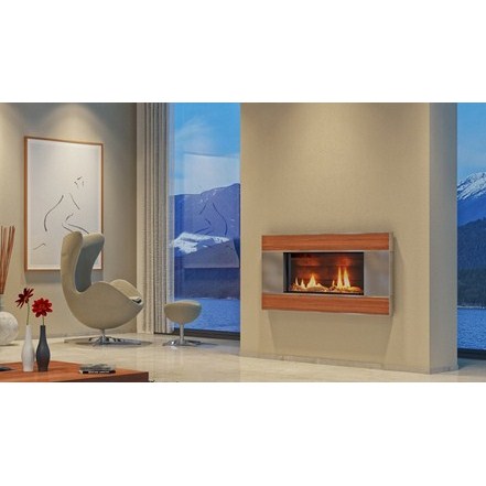 ST900 Gas Fireplace - Ancient Kauri